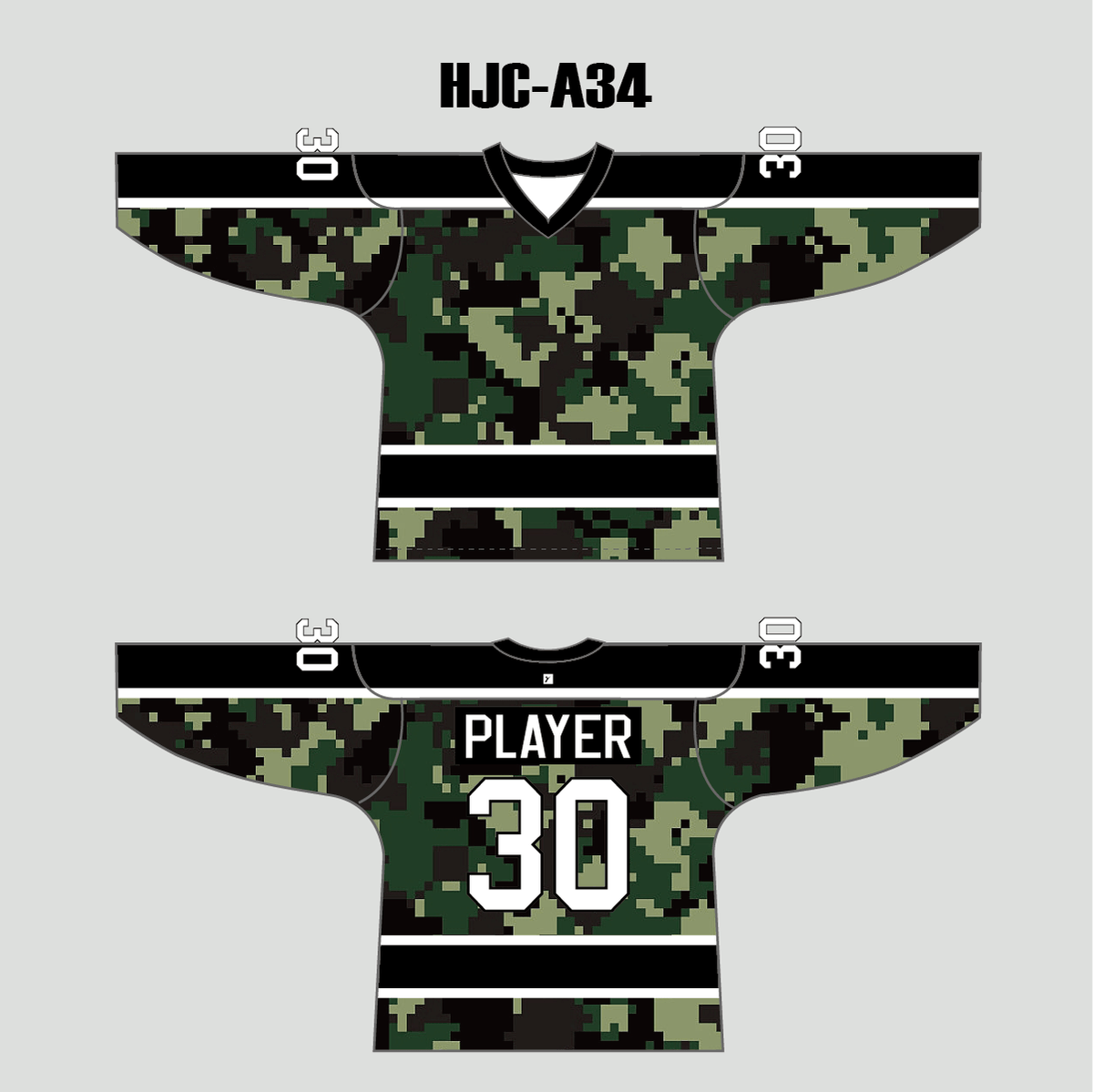 Multicam Camouflage Pattern Hockey Jerseys | YoungSpeeds A18