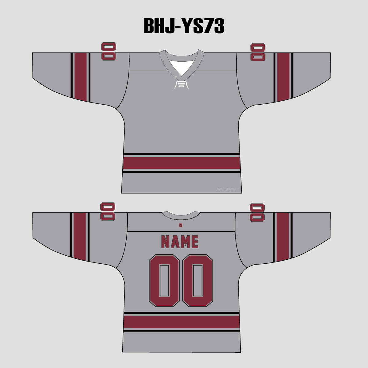 Buffalo Plaid Blank Custom Hockey Team Jerseys | YoungSpeeds Red