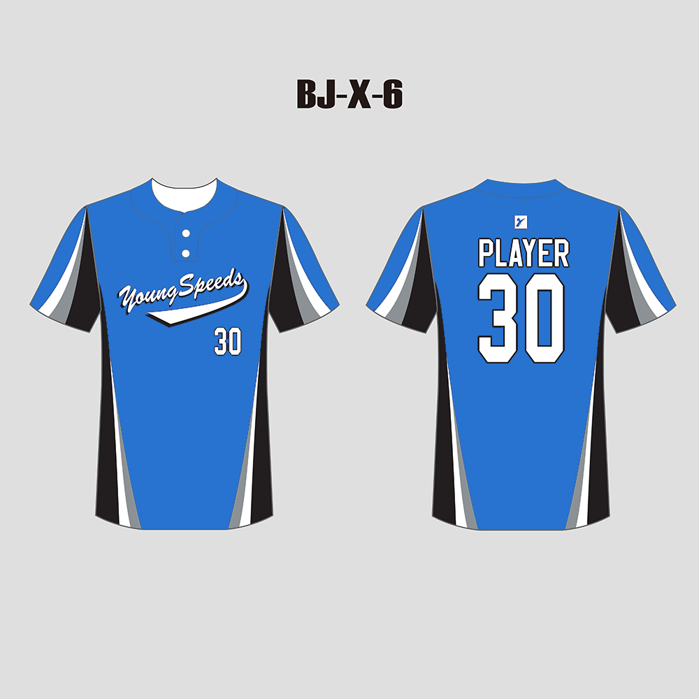 SELECT Sublimated 2-Button Jersey BLANK TEMPLATE