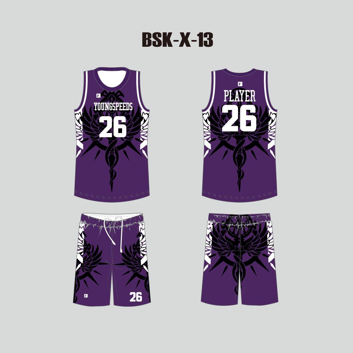 plain purple basketball jersey