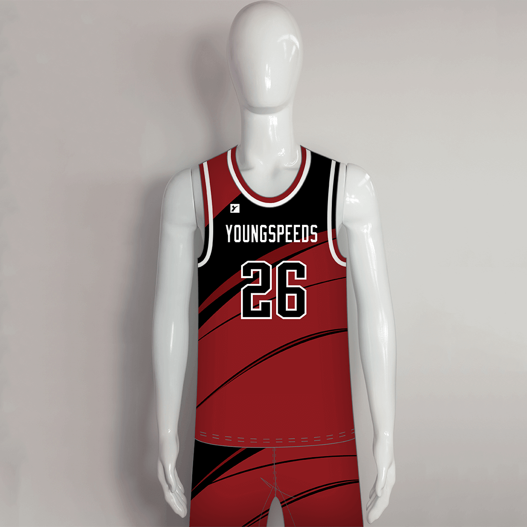 Sublimated Custom Mens Basketball Jerseys and Shorts | YoungSpeeds Mens