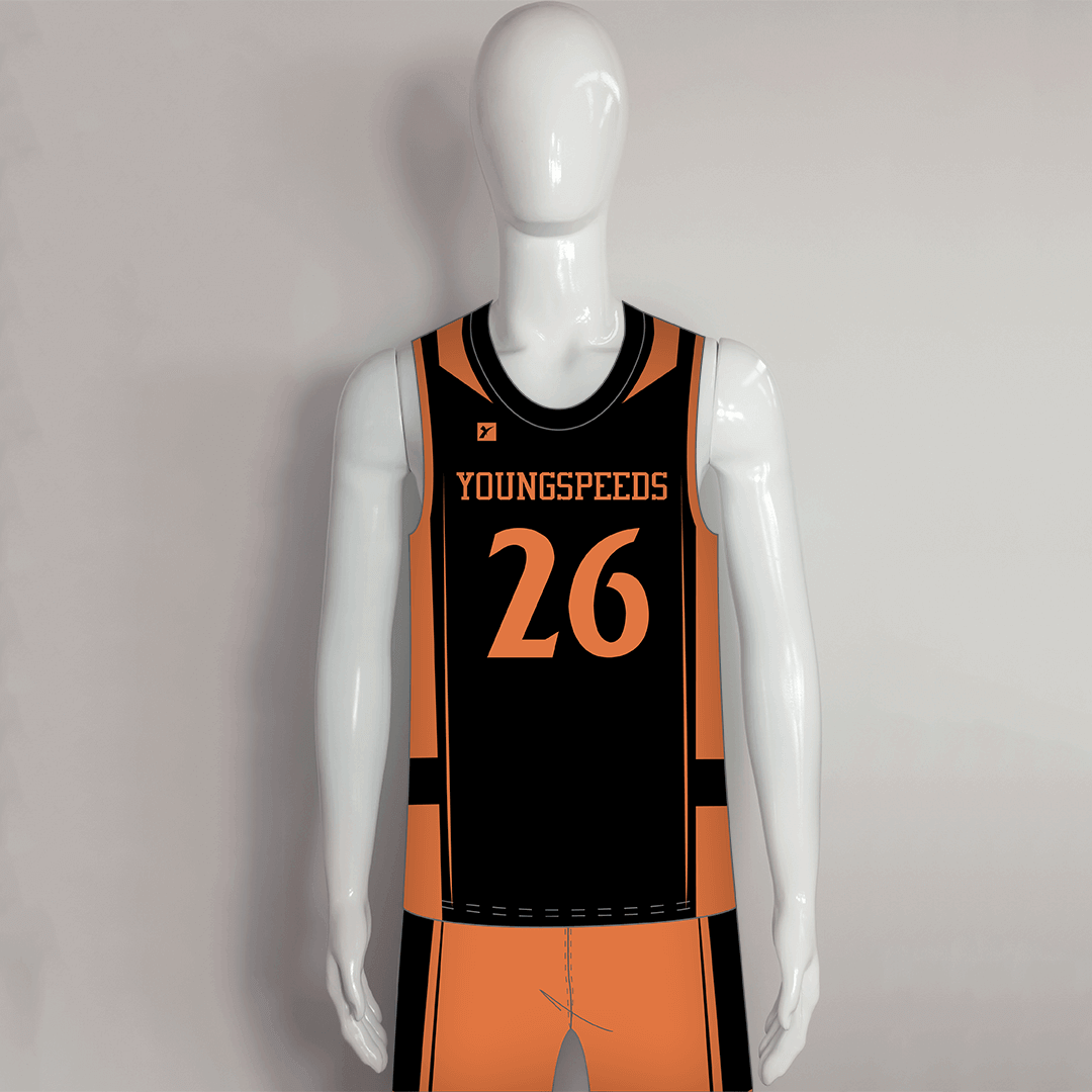 black basketball uniform design