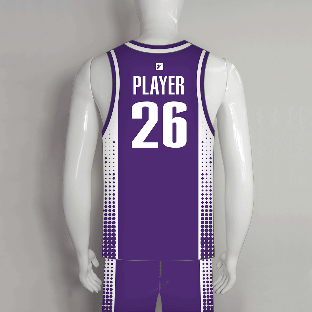 Purple Pinstripe Plain Basketball Jerseys and Shorts | YoungSpeeds Womens