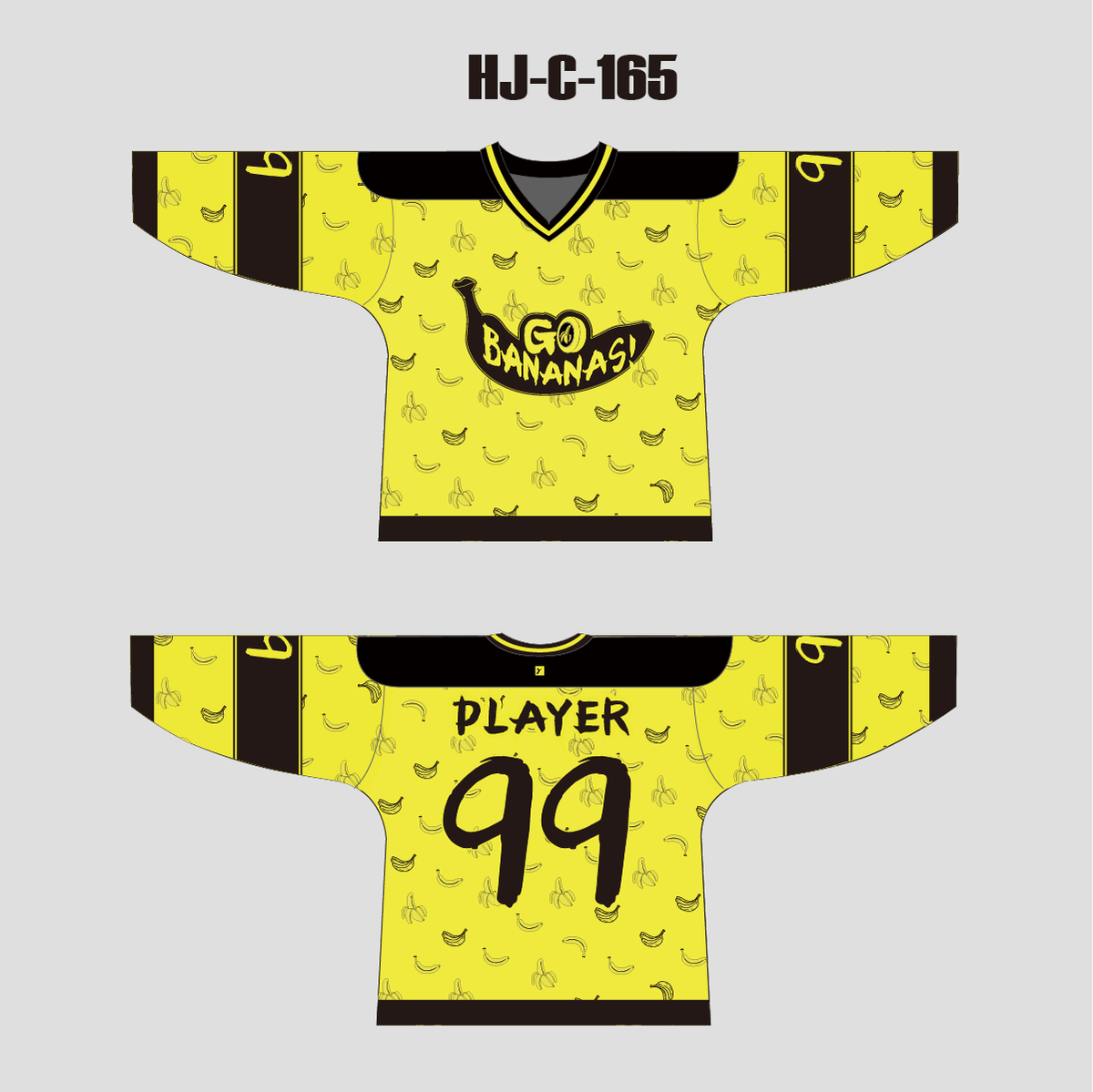 Go Bananas Sublimated Custom Made Hockey Jerseys | YoungSpeeds 6XL GC