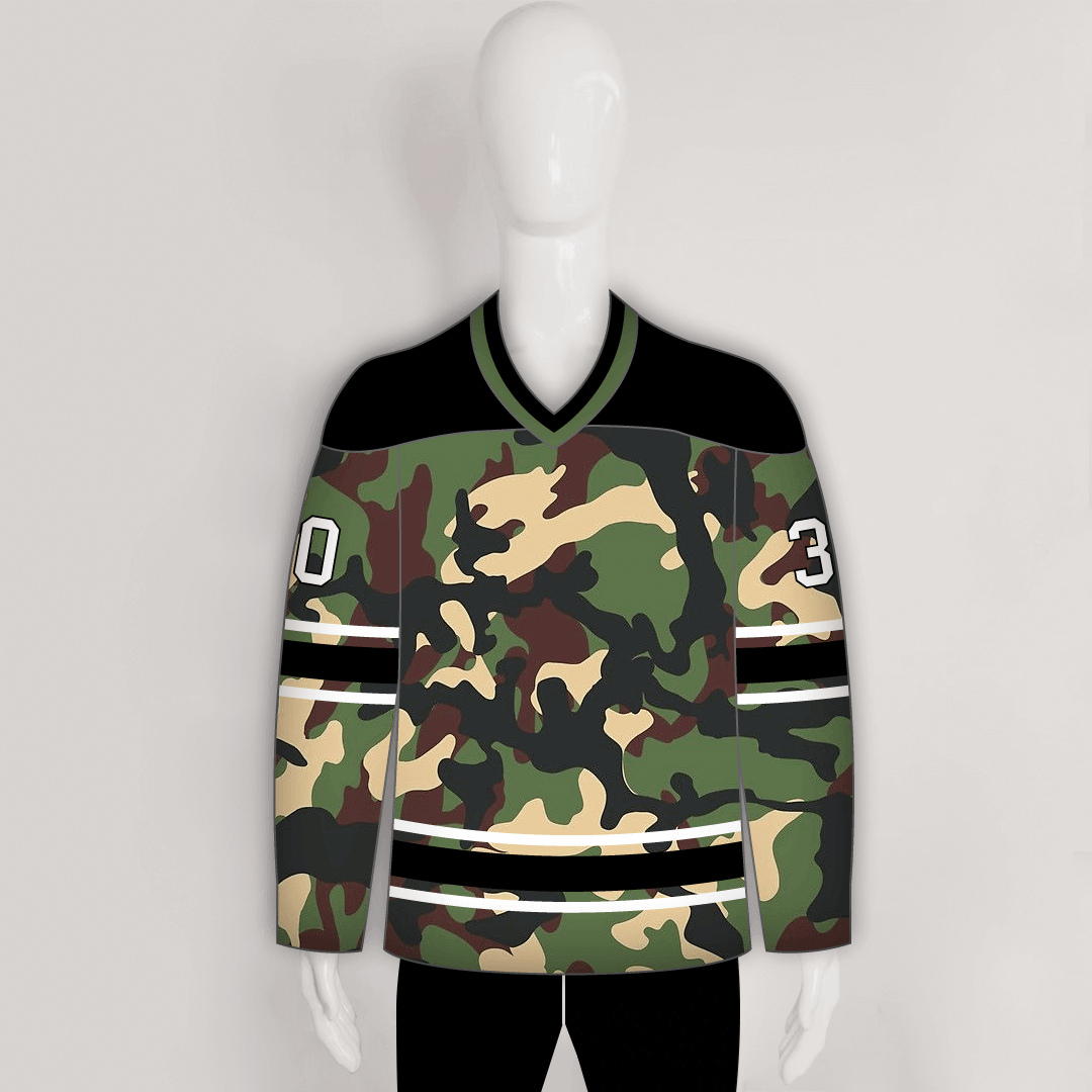 Camo fashion hockey jersey