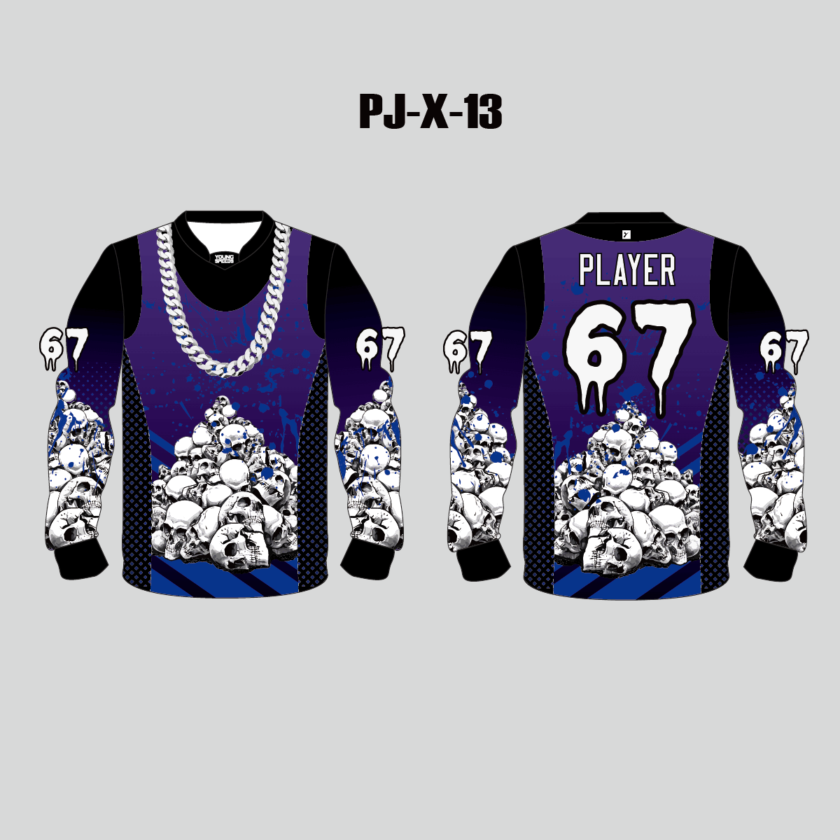 Purple Black Paintball Jersey - Custom Paintball Jerseys