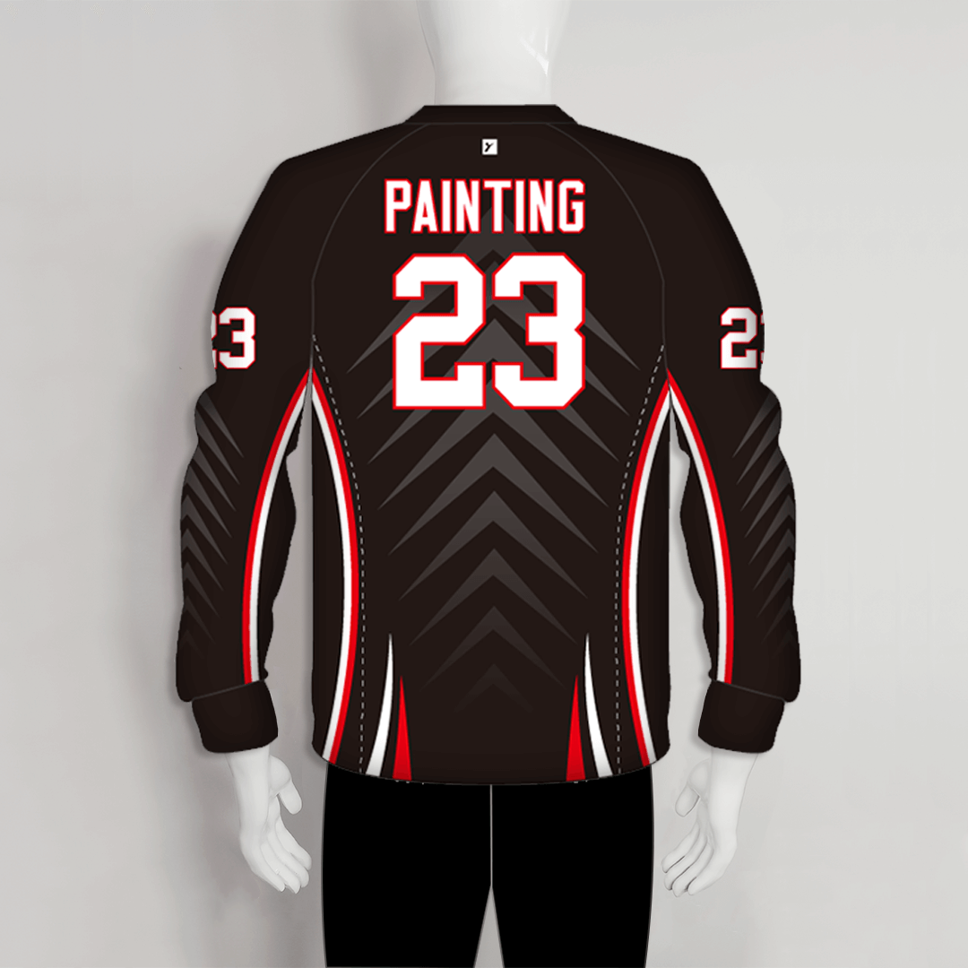 AJZ30 Black White Red Custom Archery Jerseys | YoungSpeeds 1/4 Zip