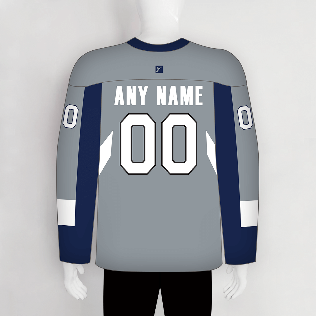 Navy Blue White Black Custom Ice Roller Hockey Jerseys | YoungSpeeds