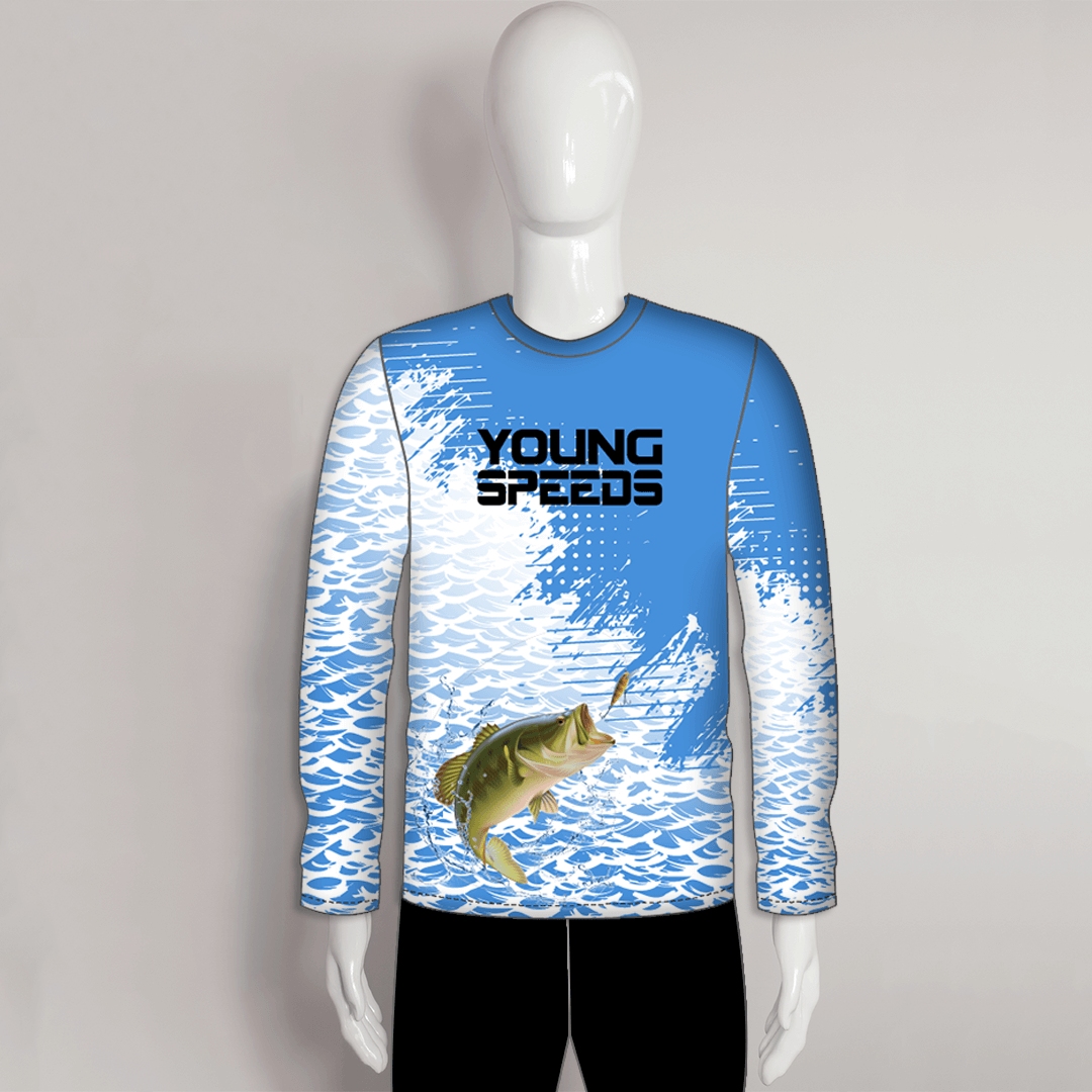 Largemouth Bass Custom Performance Fishing Shirts