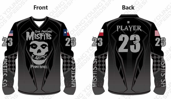 Misfits SA Paintball Custom Paintball Jerseys - Add one jersey 1111