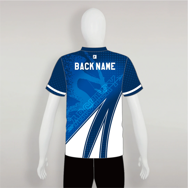 AJZ43 Archer Themed Blue Custom Archery Shooter Jerseys