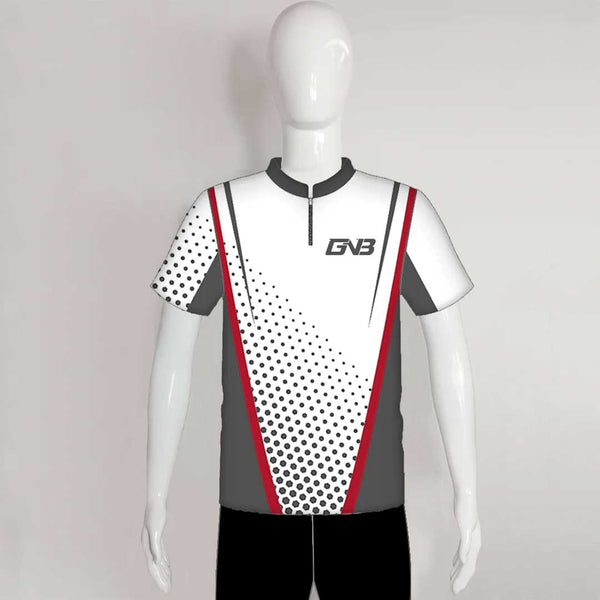 SJZ08 White Grey Halftones Custom Competitive Shooting Jerseys