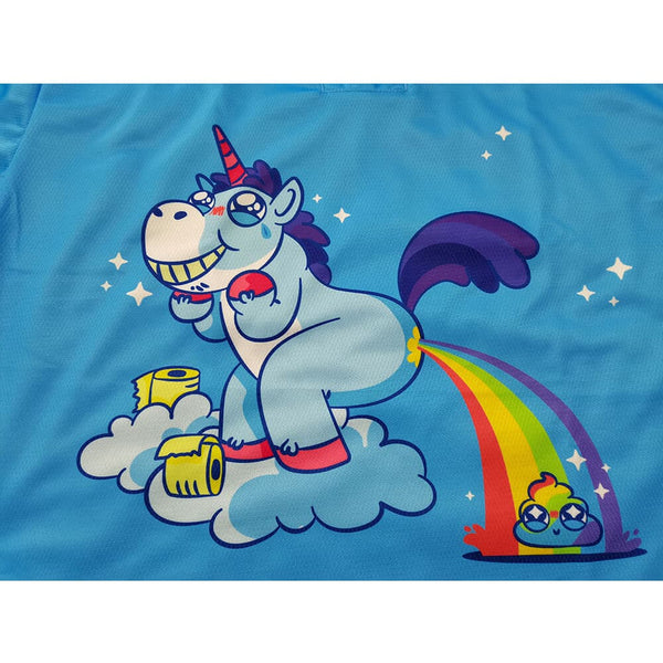 HJZ321 Funny Unicorn Pooping Rainbow Custom Hockey Jerseys - YoungSpeeds