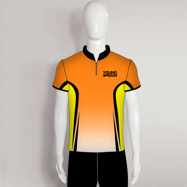 AJZ14 Orange Yellow Custom Archery Team Jerseys - YoungSpeeds