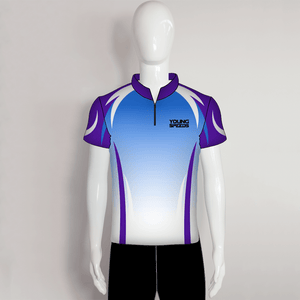 AJZ15 Purple/White/Blue Custom Archery Club Jerseys - YoungSpeeds