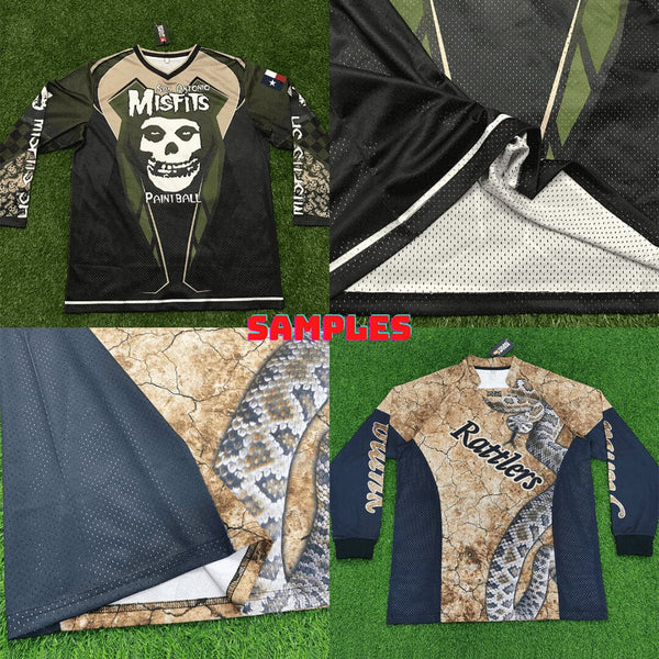 PJZ5 Skull and Rose Sublimated Custom Cool Paintball Jerseys - YoungSpeeds