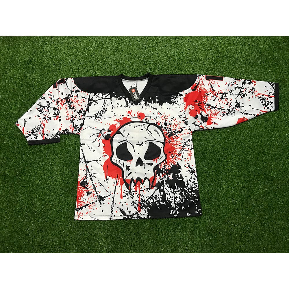 Fire Skull Head Custom Sublimated Hockey Jerseys