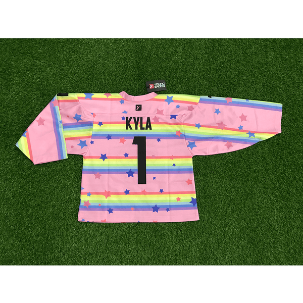 HJC162 Pink Unicorn Sublimated Custom Hockey Jerseys - YoungSpeeds