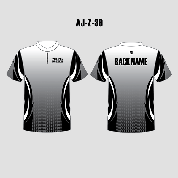 AJZ39 White Black Gray Custom Archery Club Shooter Shirts - YoungSpeeds