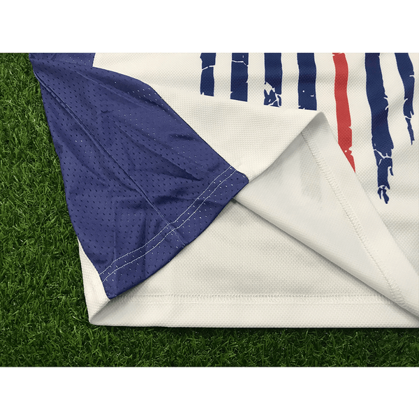HJC167 Patriotic White Sublimated Custom Made Hockey Jerseys - YoungSpeeds