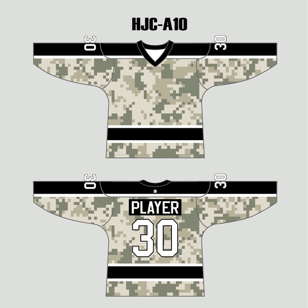 Military Camouflage Sublimated Custom Blank Hockey Jerseys - YoungSpeeds