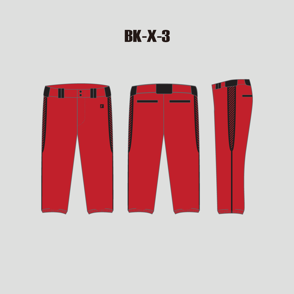 BKX3 Red Mens & Youth Custom Baseball Knickers - YoungSpeeds