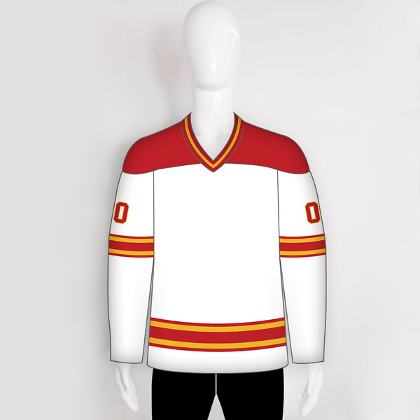 HJC119 Calgary Flames 1989 Home Blank Custom Vintage Ice Hockey Jerseys - YoungSpeeds