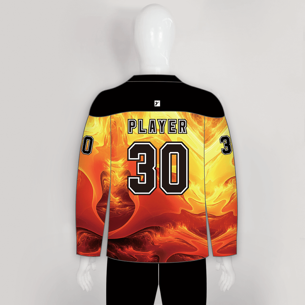 Fire Skull Head Custom Sublimated Hockey Jerseys | YoungSpeeds XL
