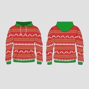 Xmas Trees and Deers Pattern Christmas Custom Hoodies Sweatshirts - YoungSpeeds