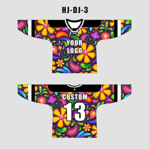 Floral Abstract Custom EDM Merch Hockey/Basketball/Baseball Jerseys - YoungSpeeds