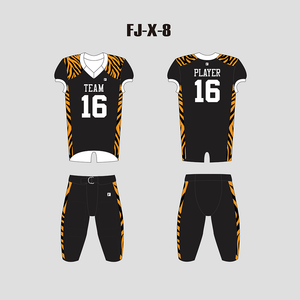 X8 Tiger Camo Black Custom Football Jerseys For Youth and Adults - YoungSpeeds