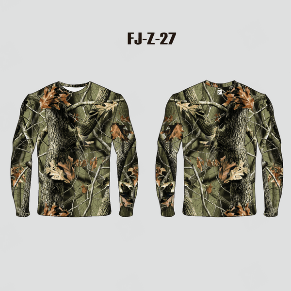 Real Tree Camo Performance Crewneck Hunting Shirts - YoungSpeeds