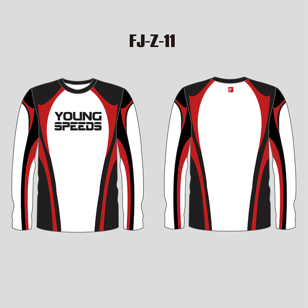 FJZ11 Sublimated Performance Custom Crew Youth Adult Fishing Jerseys - YoungSpeeds