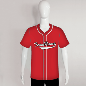 red blank baseball jerseys