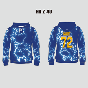 Lightning Storm Custom Sublimated Hockey Sweatshirts - YoungSpeeds
