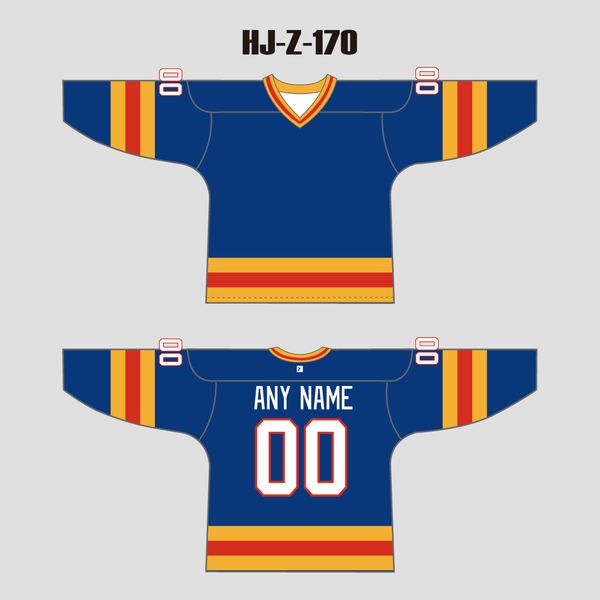 HJZ170 1978 NHL Colorado Rockies Blank Custom Hockey Jerseys - YoungSpeeds