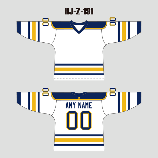 HJZ191 Buffalo Sabres 1984 Home Throwback Custom Blank Hockey Jerseys - YoungSpeeds