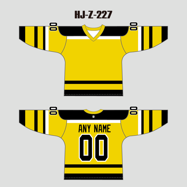 HJZ227 Cincinnati Stingers 1978 Custom Blank Yellow Hockey Jerseys - YoungSpeeds