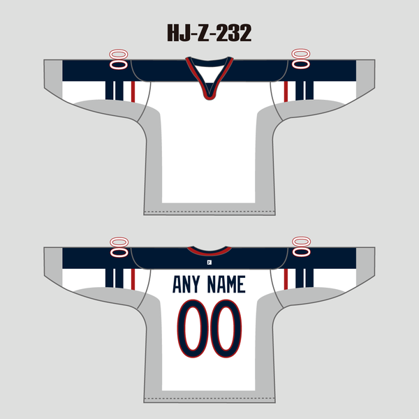 HJZ232 Team USA 1998 Vintage Custom Blank Hockey Uniforms - YoungSpeeds