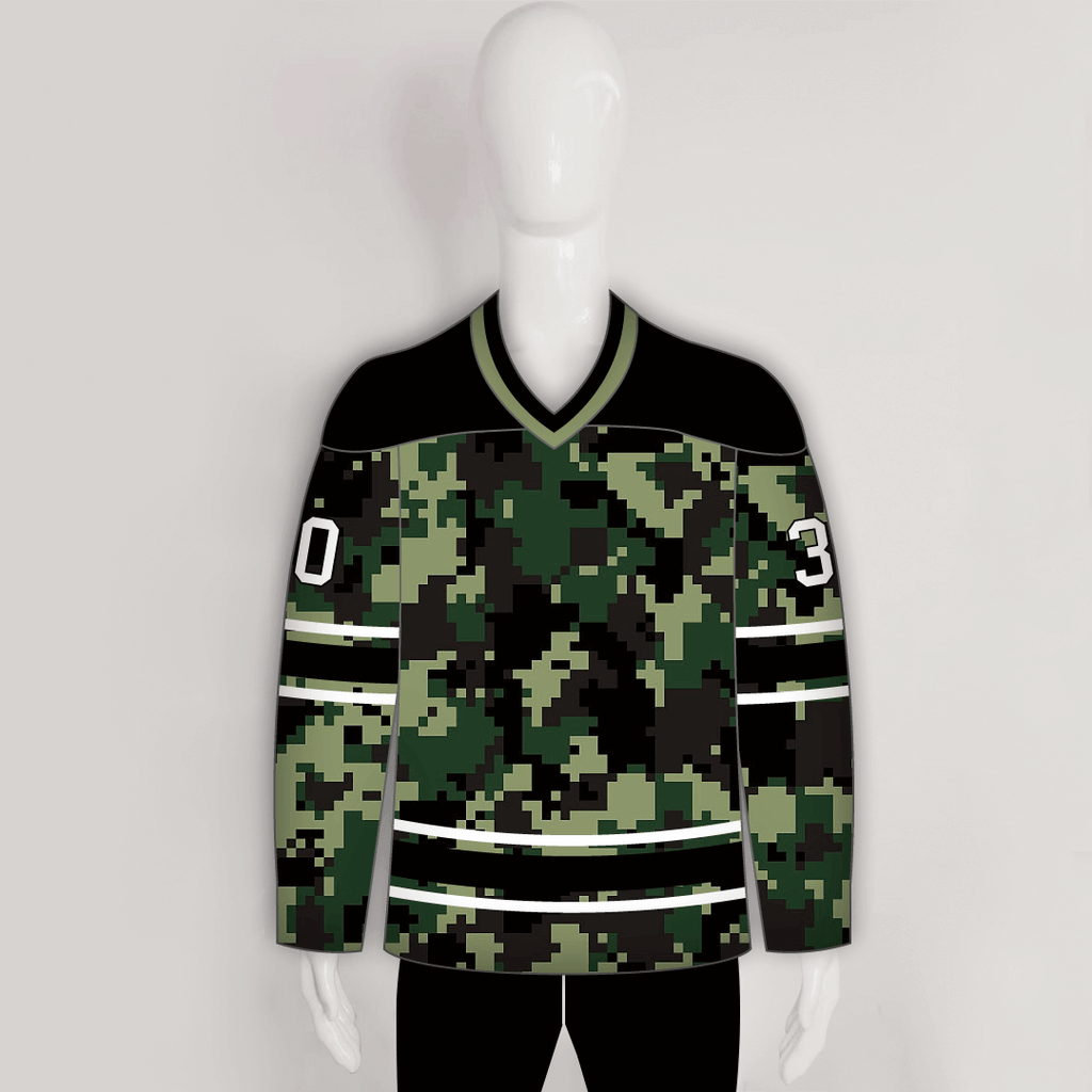 Dark green 2024 hockey jersey