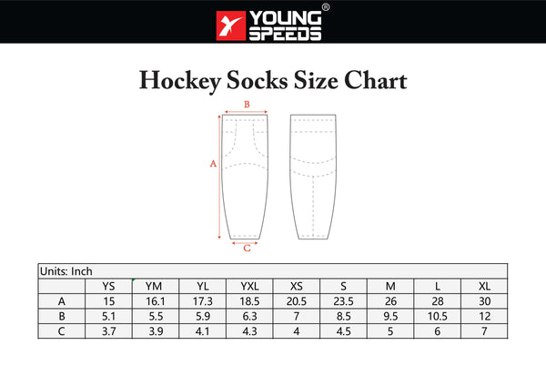 Light Yellow Custom Polyester Dry Fit Hockey Socks - YoungSpeeds