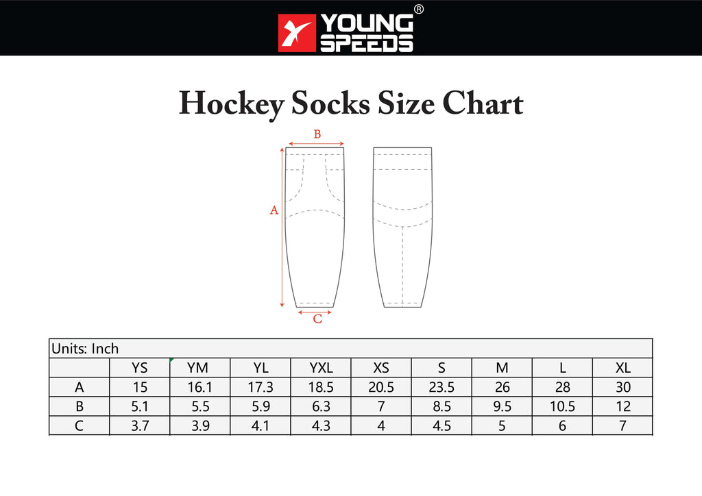 Hexagon Yellow Sublimated Custom Adult Youth Hockey Socks | YoungSp...