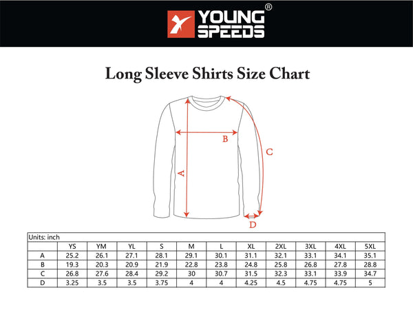 Sublimated Custom Long Sleeve Shirts - DESIGN YOUR OWN - YoungSpeeds