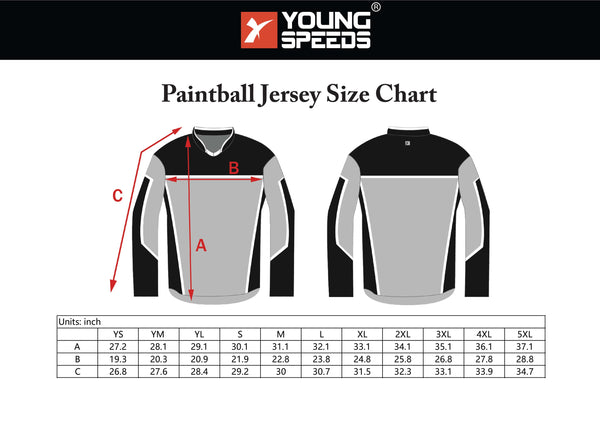 PJL12 Hexagon Sublimated Custom Paintball Jerseys - YoungSpeeds