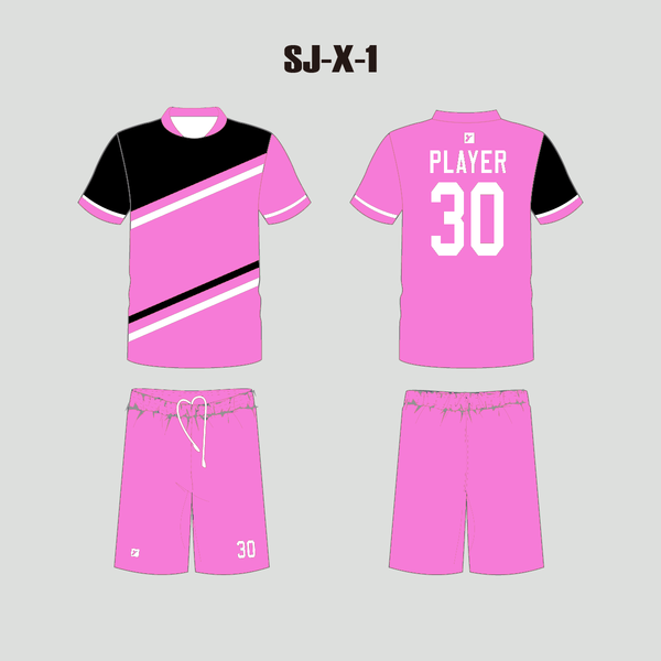 X1 Pink Men's and Women's Custom Soccer Jerseys and Shorts - YoungSpeeds