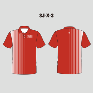 X3 Red Sublimated Custom Polo Shirts For Business and Team - YoungSpeeds