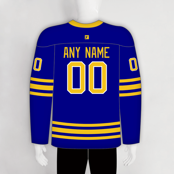 HJZ190 1984 Buffalo Sabres Vintage Custom Blank Blue Hockey Jerseys - YoungSpeeds