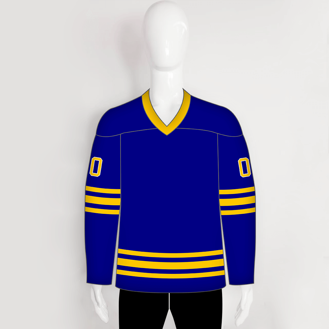 HJZ190 1984 Buffalo Sabres Vintage Custom Blank Blue Hockey Jerseys - YoungSpeeds