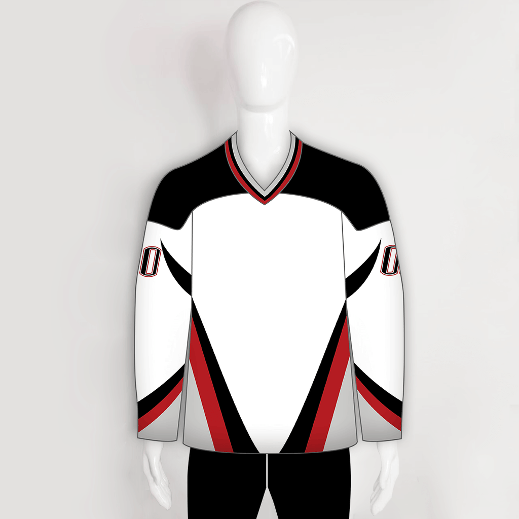 Blank Red Home Long Sleeves Jersey