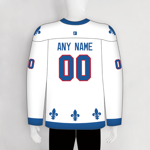 HJZ222 Quebec Nordiques 1992 Blank Custom Sublimated Hockey Uniforms - YoungSpeeds